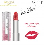 Son Thỏi Lì The Stars M.O.I Cosmetics x Thanh Hằng No.5 - Moon Light - Đỏ Nhung Chính Hãng
